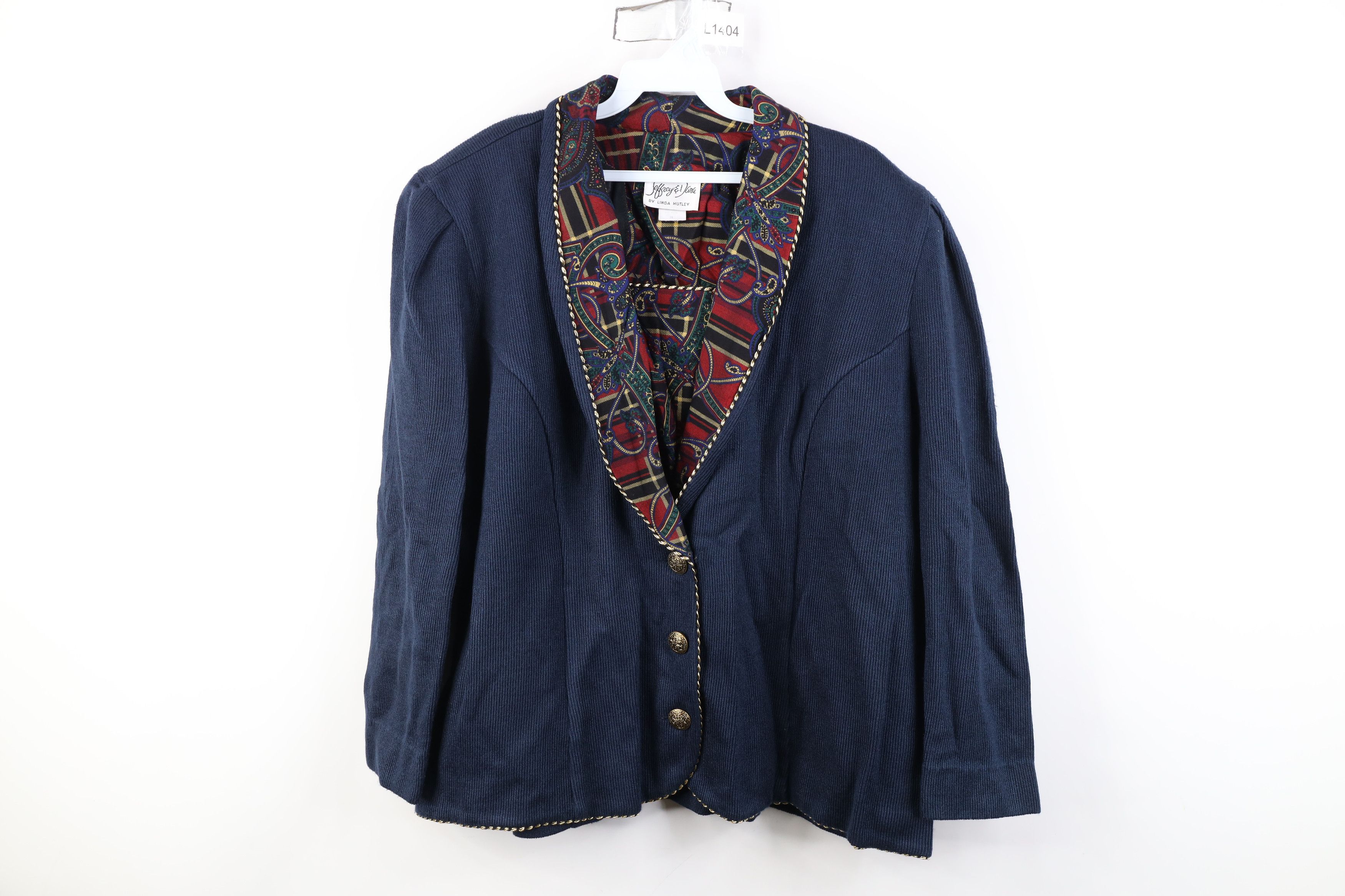 Vintage Vintage 90s Streetwear Paisley Sweater Blazer Suit Jacket Size 3XL / US 20-22 - 1 Thumbnail