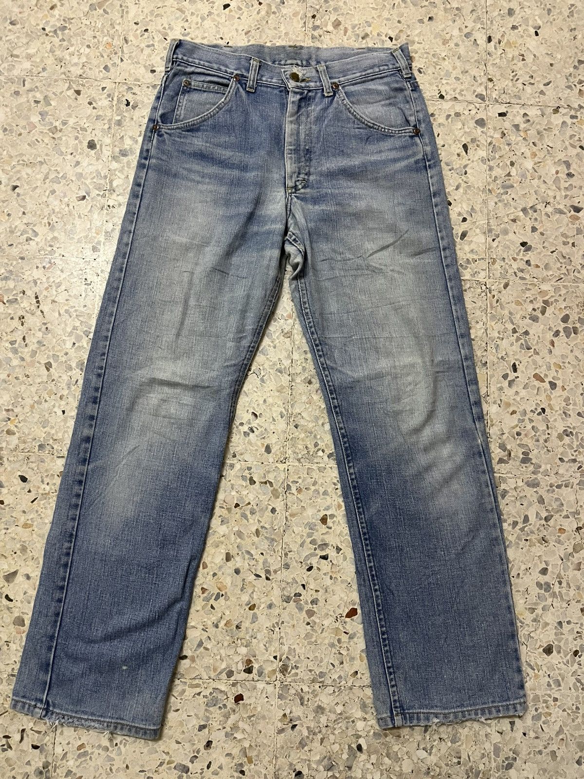 Lee Vintage 70s LEE Rider scovill zipper distressed denim Size US 32 / EU 48 - 1 Thumbnail
