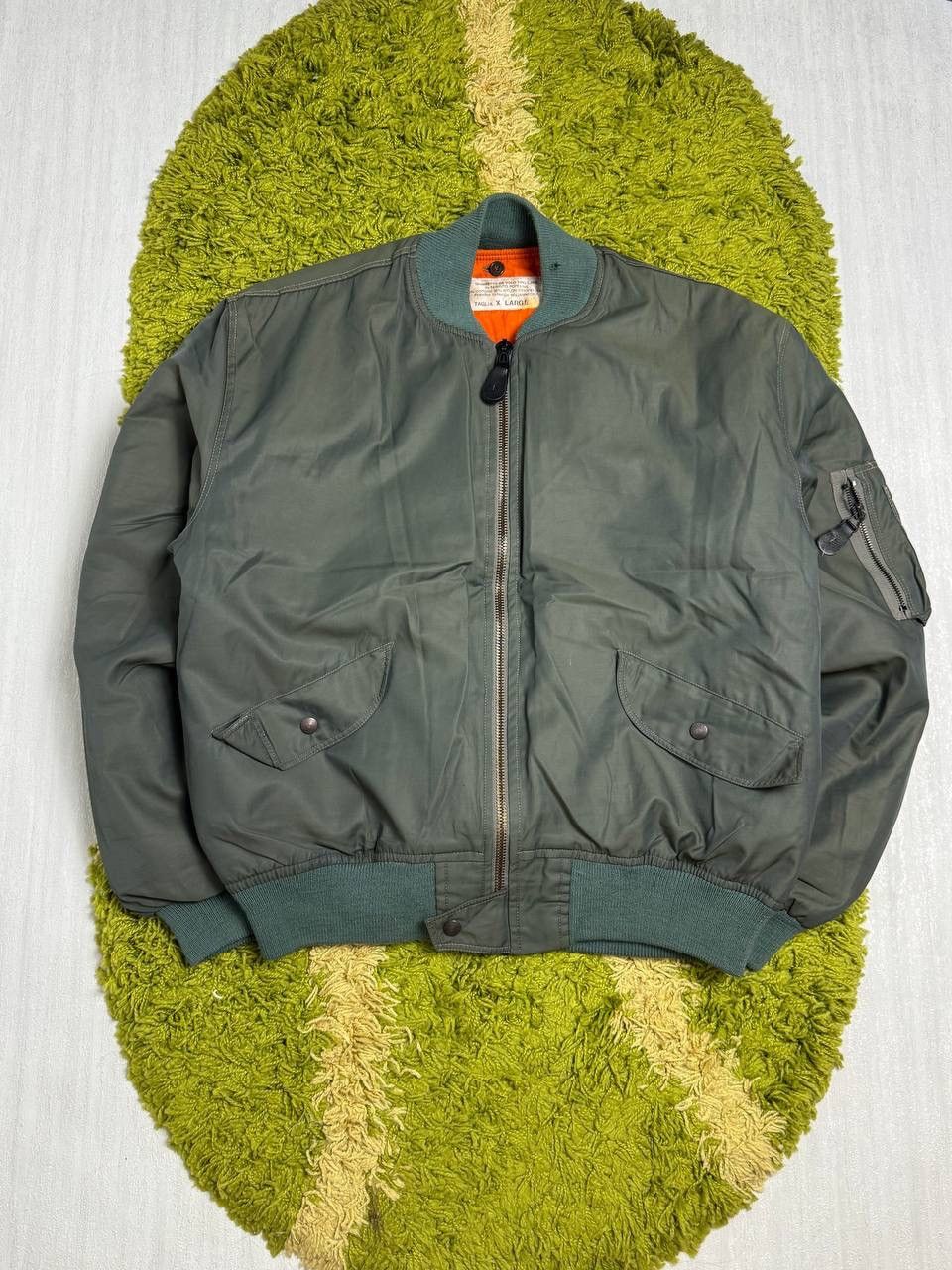 Vintage Ma1 Style Bomber Jacket 90s Lampo