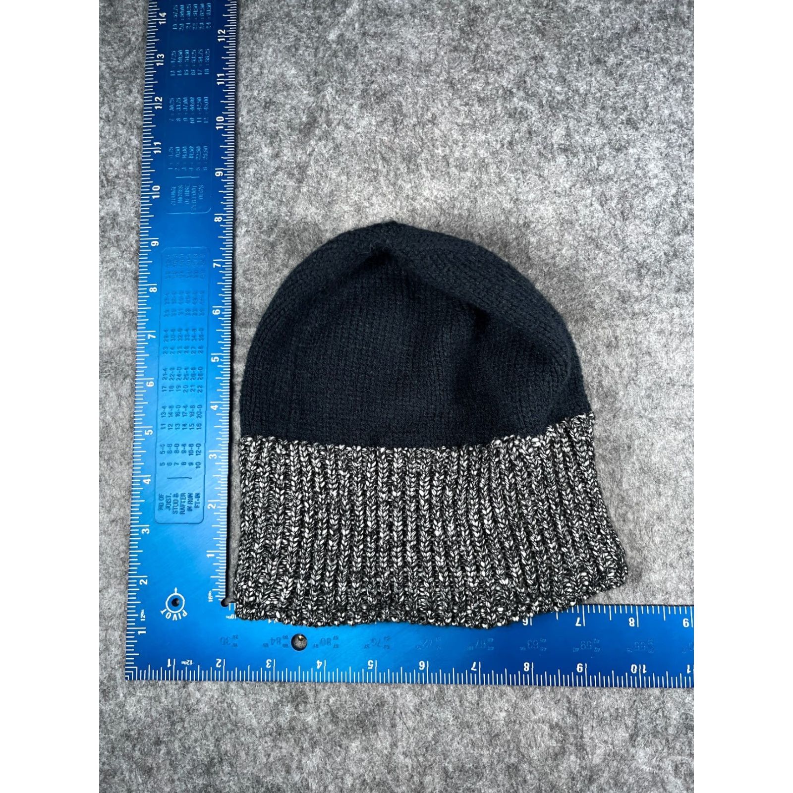 Hurley Hurley Beanie Target: Women One Size Black Logo Knit Acrylic Polyester Lined Ski Hat/Cap Size ONE SIZE - 4 Thumbnail