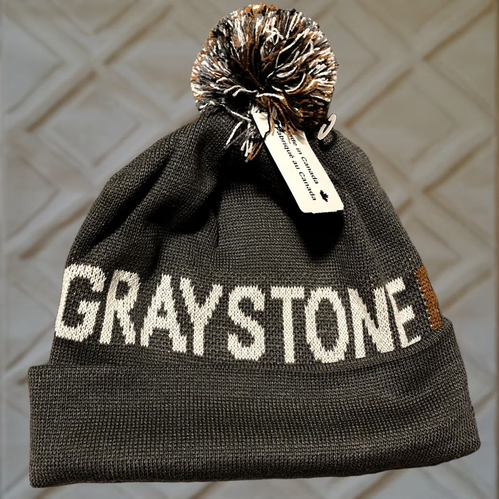 Vintage VINTAGE NWT Greystone Brewing Beanie Pom Pom Winter Hat Canada Size ONE SIZE - 1 Thumbnail