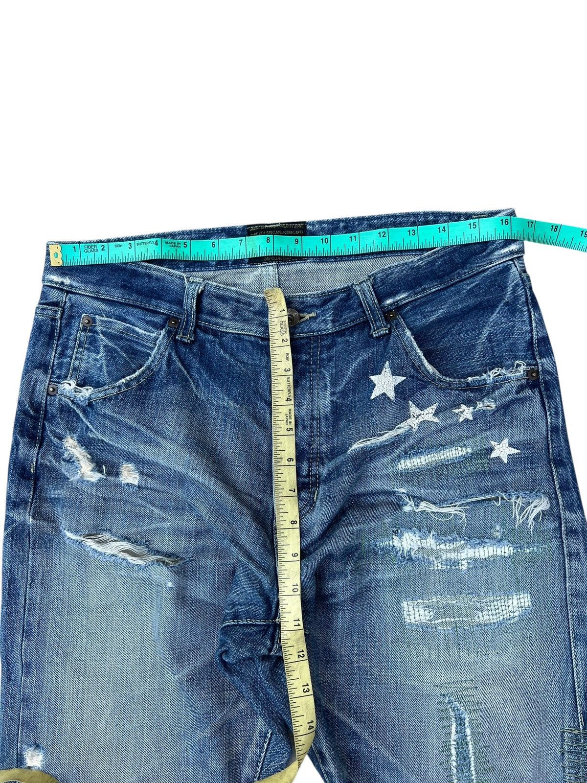Izreel by Kazuhiro Takakura Distressed Denim Selvedge Jeans