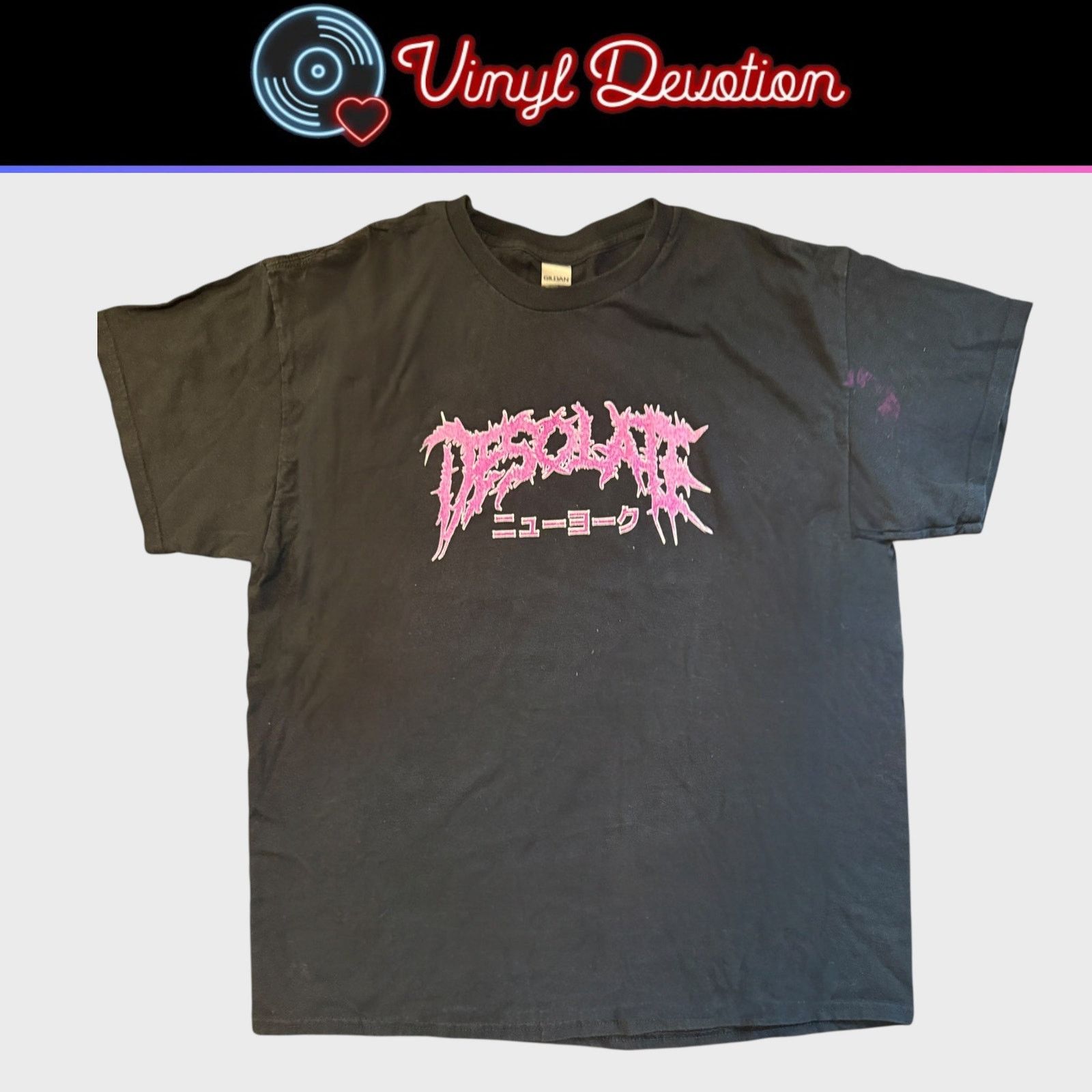 Other Desolate NY Metalcore Band Pink Logo T-Shirt Size XL Size US XL / EU 56 / 4 - 1 Thumbnail