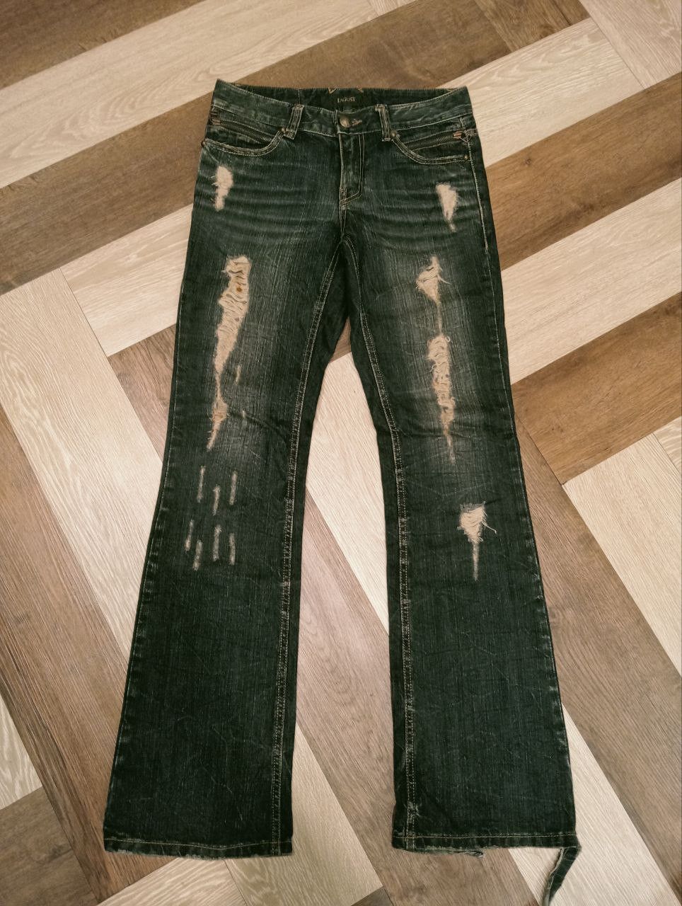 If Six Was Nine LAGUST DISTRESSED LOOK FLARED PANTS Size US 31 - 1 Thumbnail