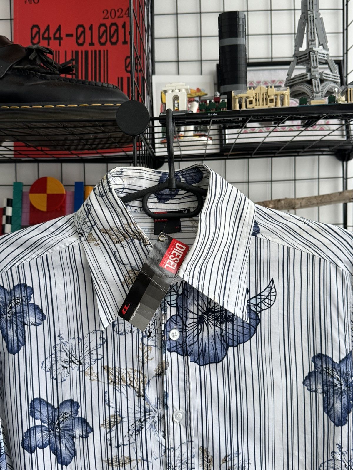 Diesel New Vintage Diesel Flower Shirt Y2K Size US M / EU 48-50 / 2 - 5 Thumbnail