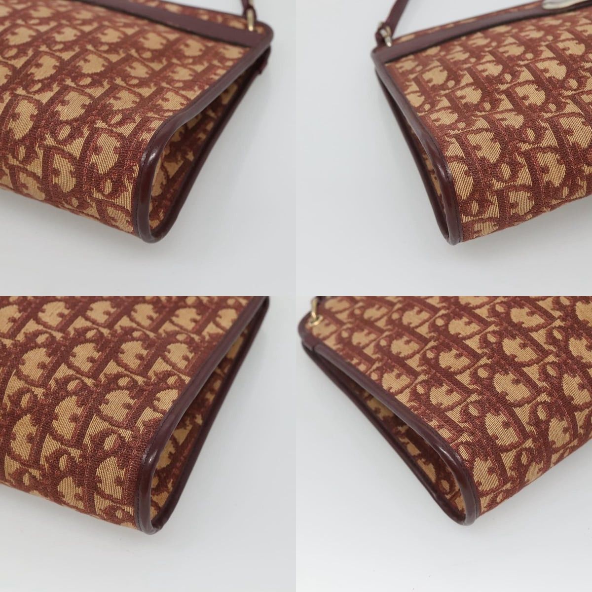 Dior DIOR Trotter Canvas Shoulder Bag Red Size ONE SIZE - 10 Thumbnail