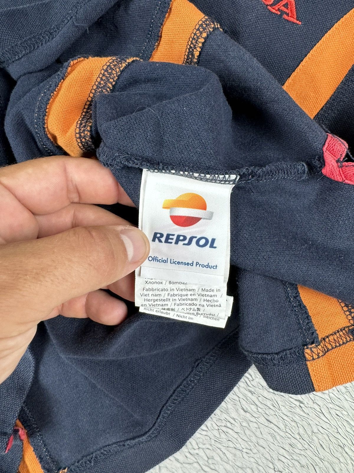 Formula 1 × Honda × Vintage Honda Gas Repsol Racing Team Polos Formula Uno F-1 M sz Size US M / EU 48-50 / 2 - 10 Thumbnail