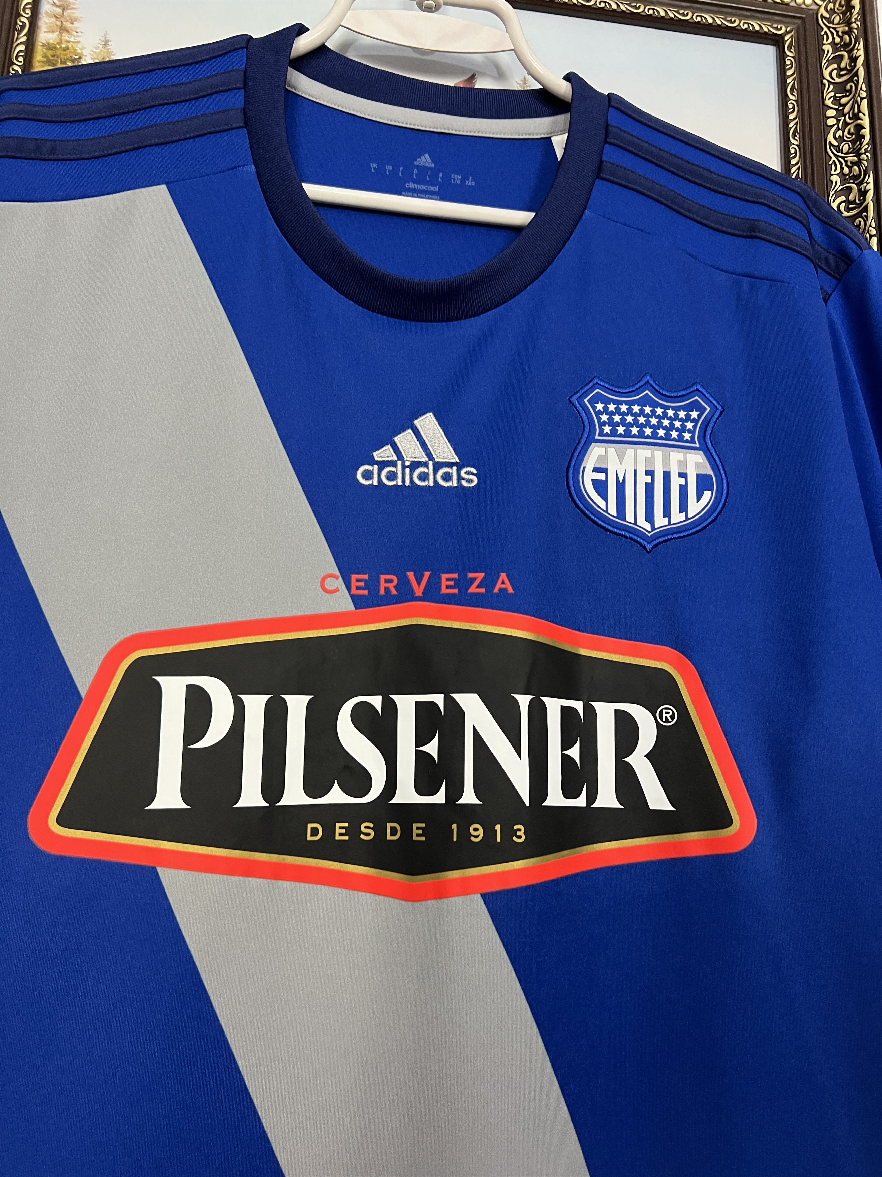 Adidas Emelec Home football shirt 2017 Soccer Adidas Jersey Trikot Size US L / EU 52-54 / 3 - 3 Thumbnail