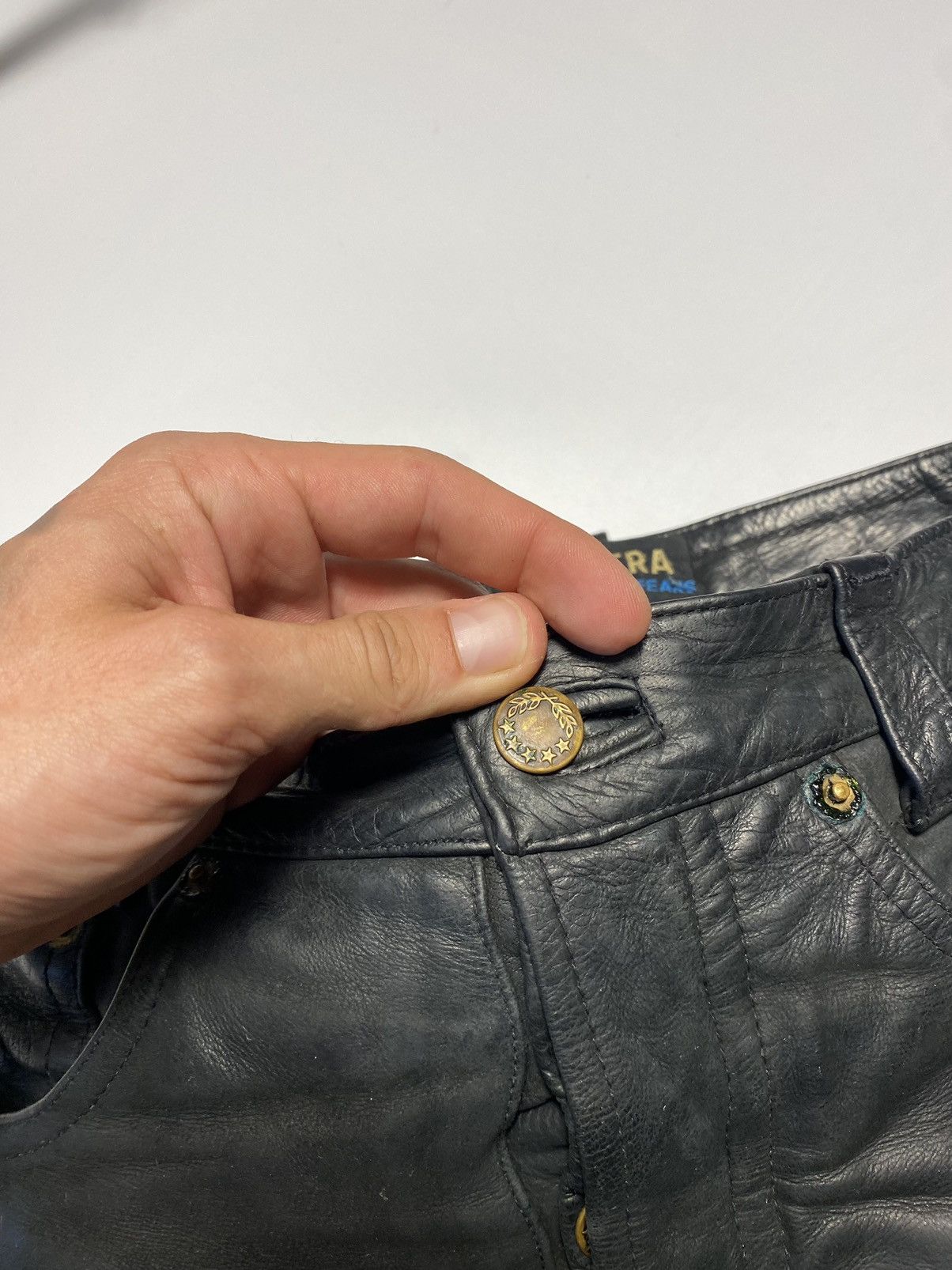 Genuine Leather Vintage Leather Pants Motorcycle Trousers Size 30 Marlboro Size US 30 / EU 46 - 10 Thumbnail