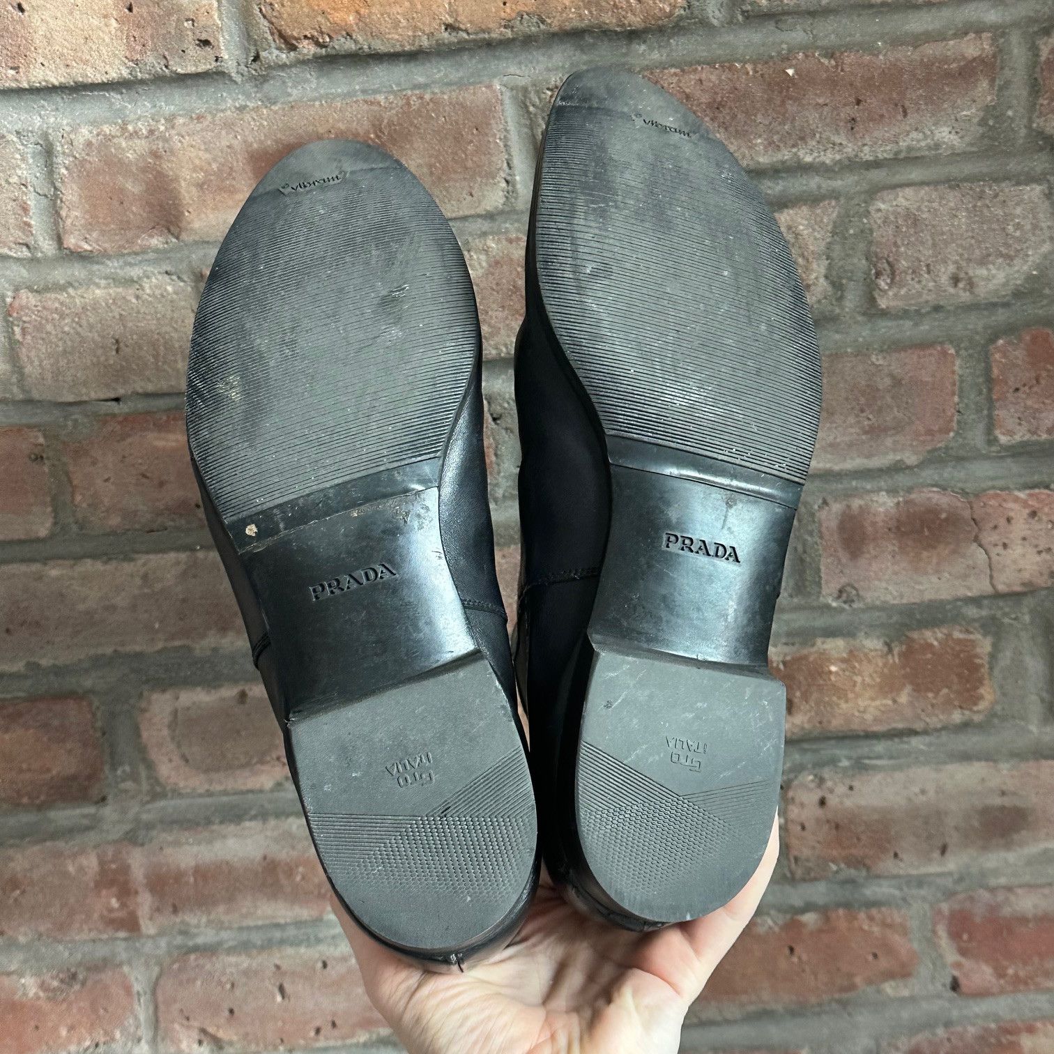 Prada SS18 Brogue Chelsea Boots Size US 8.5 / EU 41-42 - 4 Thumbnail