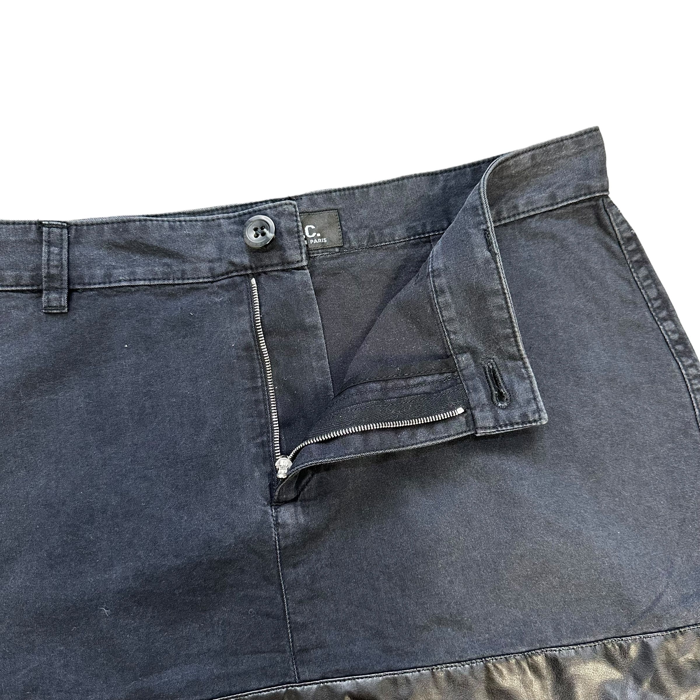 A.P.C. A.P.C. Rue Madame Paris Hybrid Denim Mini Skirt #A32-0732 Size 30" / US 8 / IT 44 - 3 Thumbnail
