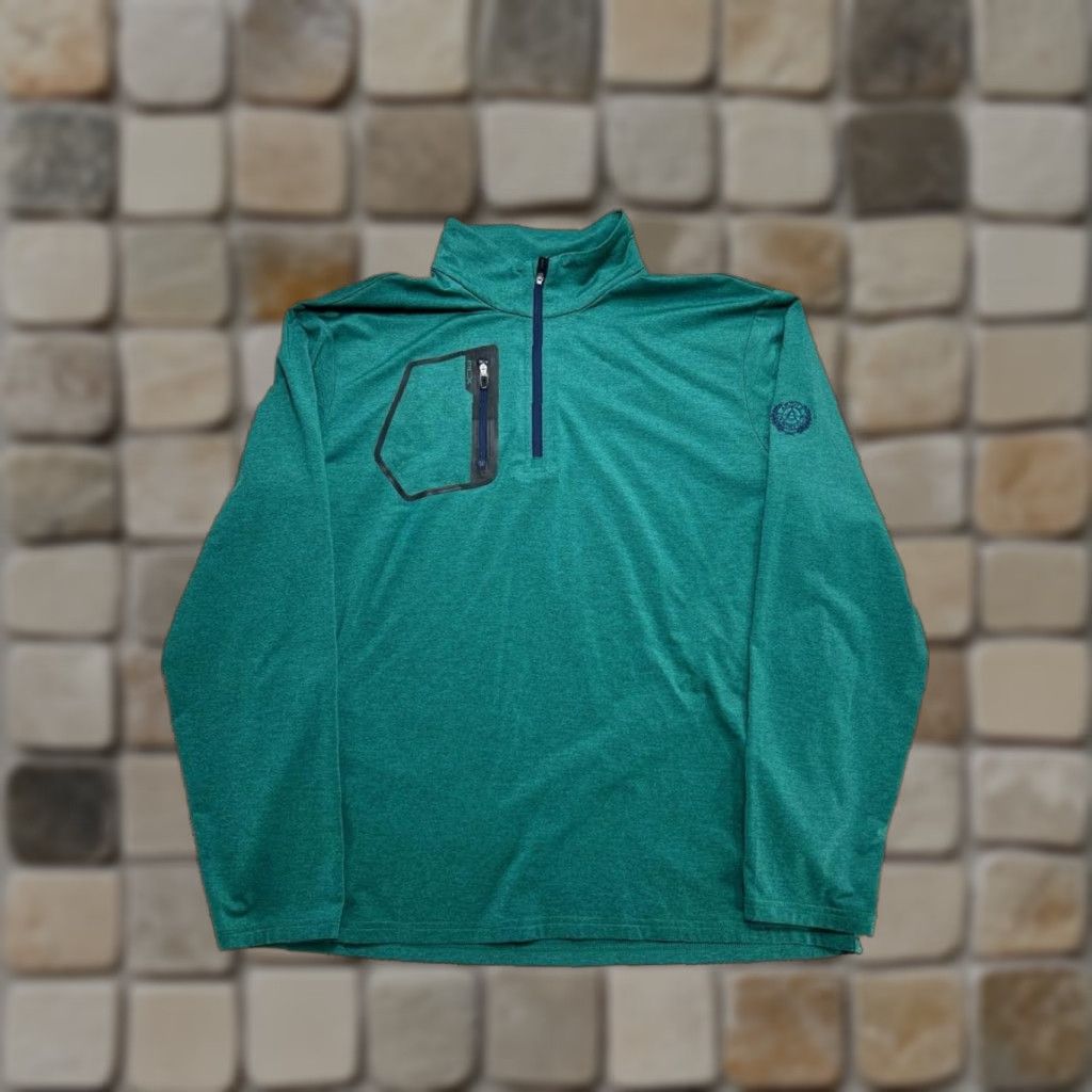 Ralph Lauren Ralph Lauren Tech Jersey Half Zip Sweatshirt Mens XL Green Argyle Country Club Shirt Size US XL / EU 56 / 4 - 1 Thumbnail