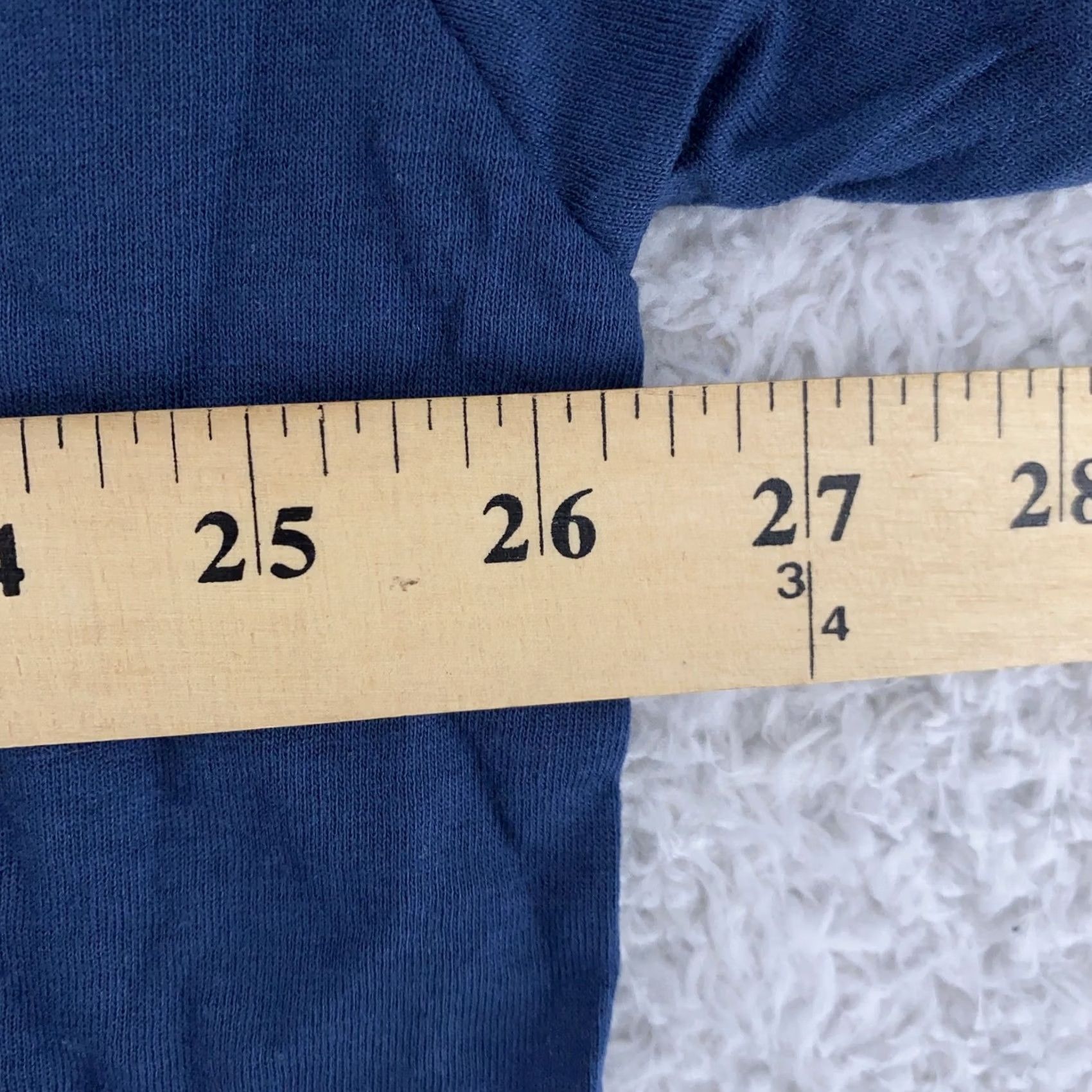 Fruit Of The Loom Vintage Fruit of the Loom Blank Pocket Tee Shirt Mens 2XL/3XL Blue Cotton Blend Shirt Mens 2XL Blue Solid Pocket Tee Shirt Size US XXL / EU 58 / 5 - 5 Thumbnail