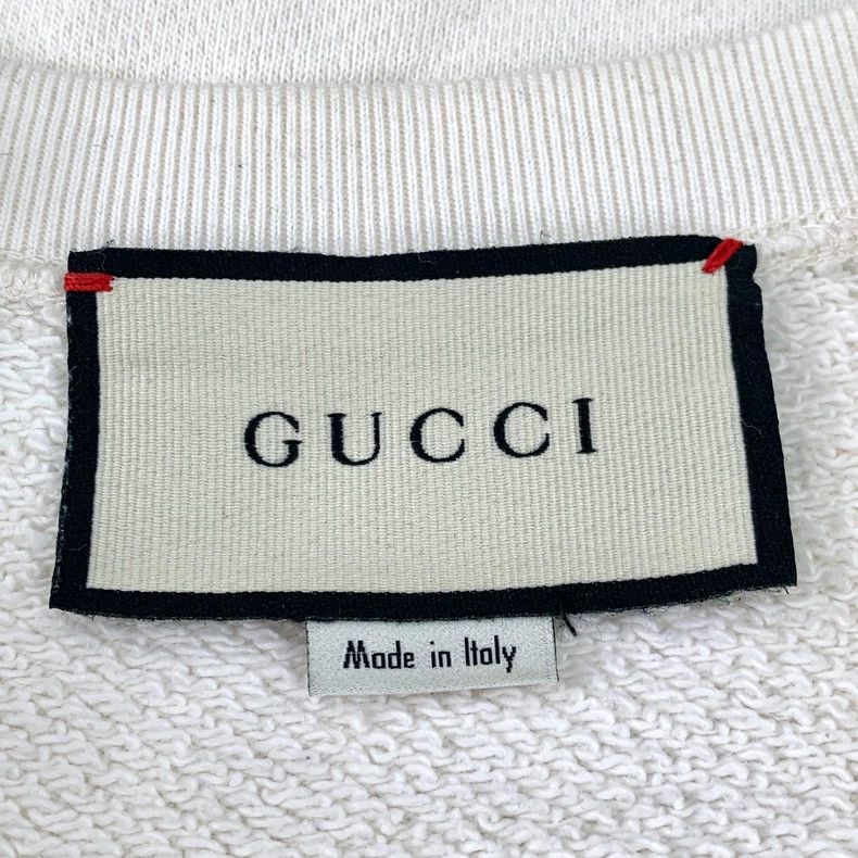 Gucci Gucci White logo letter printed cotton round-neck long-slee Size US S / EU 44-46 / 1 - 6 Thumbnail
