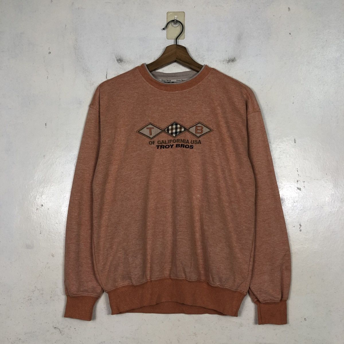 Japanese Brand 📌Vintage Sweatshirt Troy Bros Big Logo Embroidery Size US M / EU 48-50 / 2 - 3 Thumbnail