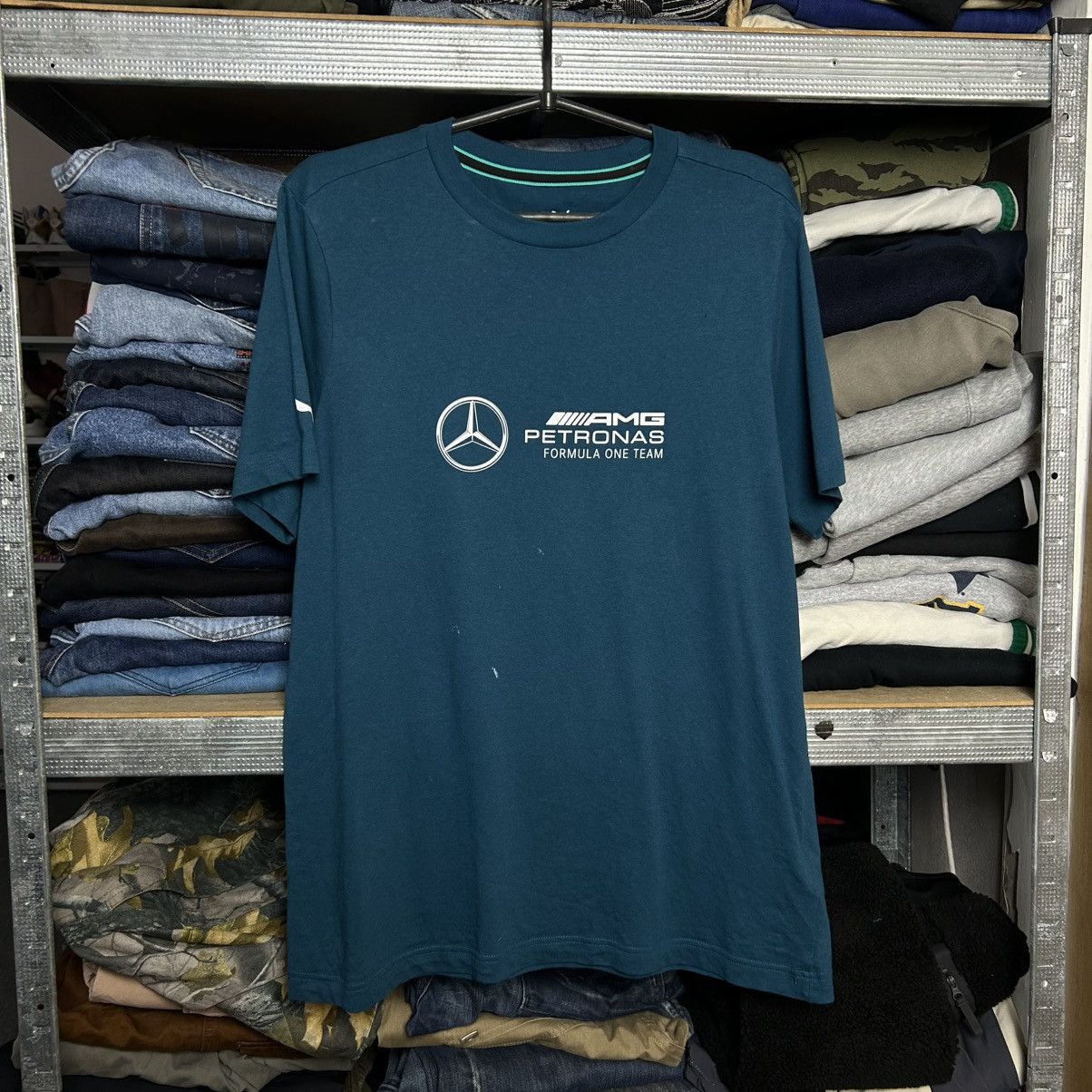 Mercedes-Benz × Puma Mens Puma Mercedes Benz Petronas racing sport tee Size US M / EU 48-50 / 2 - 1 Thumbnail