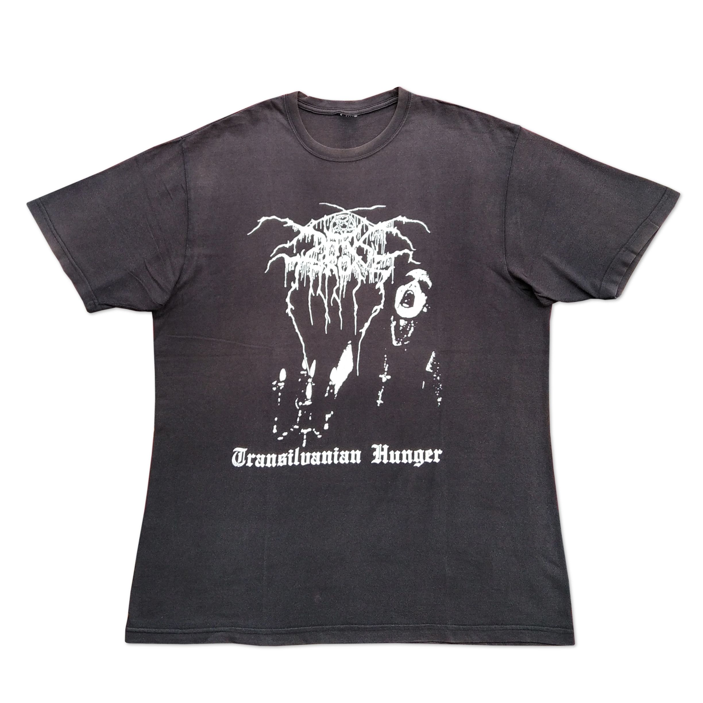 image of Band Tees x Unsound Rags Vintage Bootleg 00S Darkthrone Tshirt Size XL in Faded Black, Men's