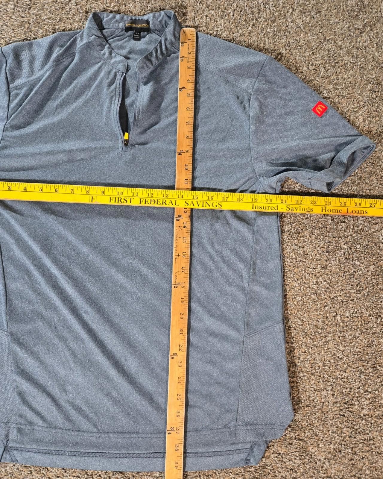 Designer McDonalds Apparel Collection 1/4 Zip Employee Uniform M R Size ONE SIZE - 2 Thumbnail