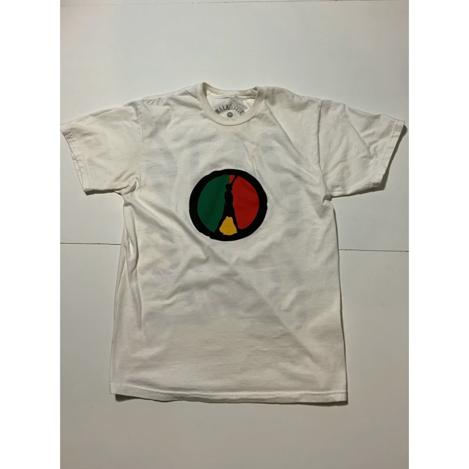 Roots VINTAGE WalkGood LA Los Angeles Peace Roots & Culture White Graphic S/S T-Shirt M Mens Size US M / EU 48-50 / 2 - 2 Thumbnail