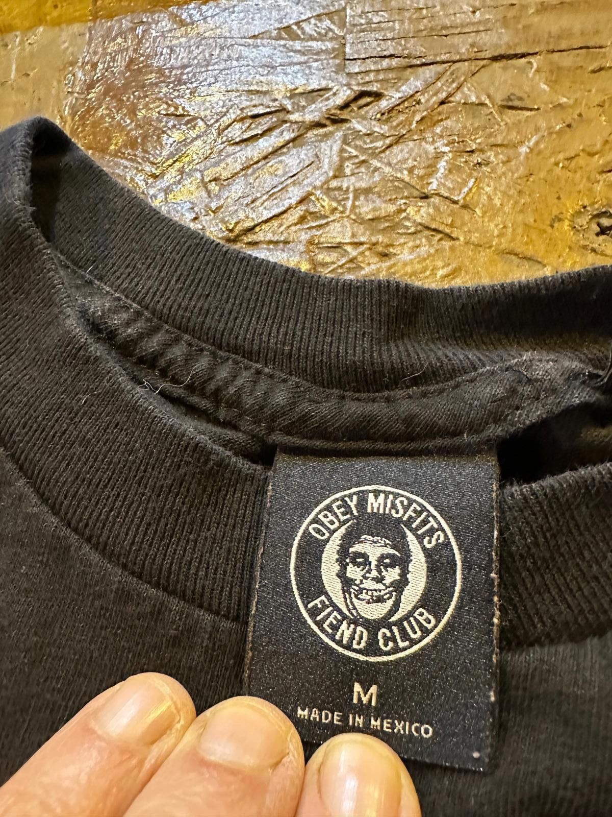 Other Obey × Misfits Fiend Club Long Sleeve Graphic Tee Black M Size US M / EU 48-50 / 2 - 4 Thumbnail