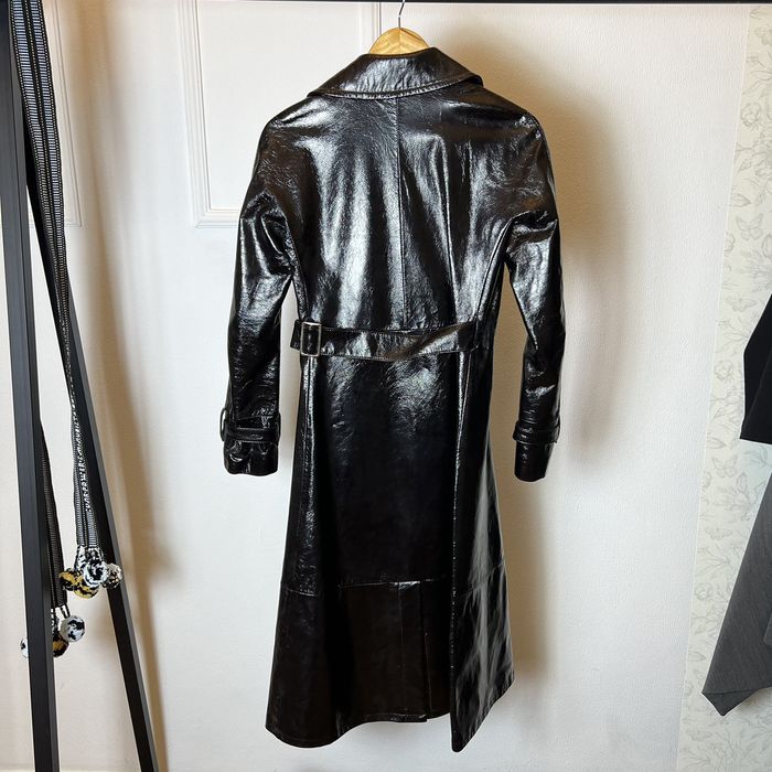 Very Rare Yohji Yamamoto Noir+ Shiny Leather Trench Coat | Grailed