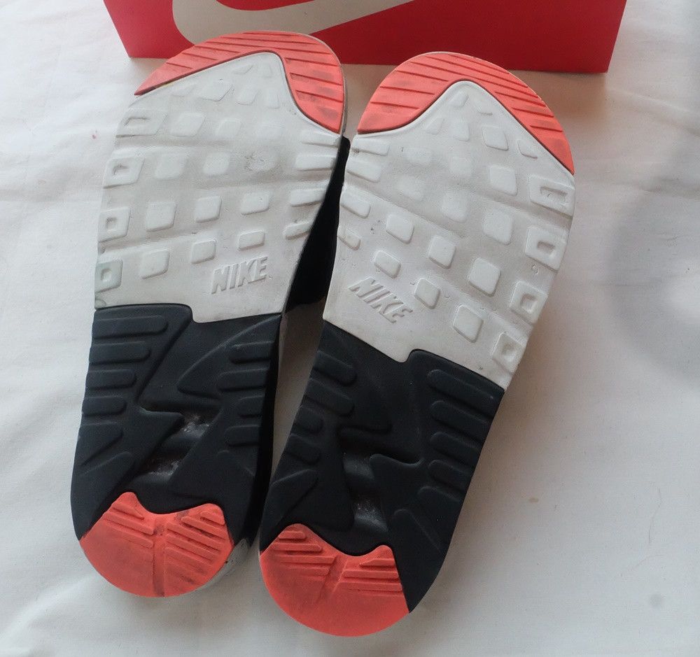 Nike Nike Air Max 90 Slide “White/Turf Orange” Size US 12 / EU 45 - 7 Thumbnail