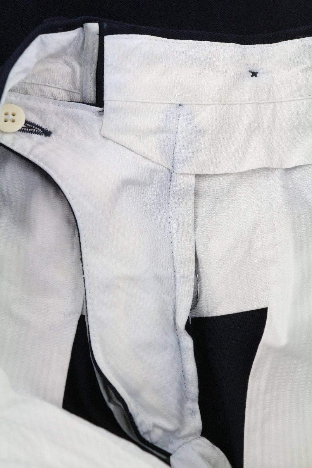 Suitsupply SOHO UK32R Chino Dark Blue Tapered Zip Fly Trousers 84343 Size US 32 / EU 48 - 9 Thumbnail