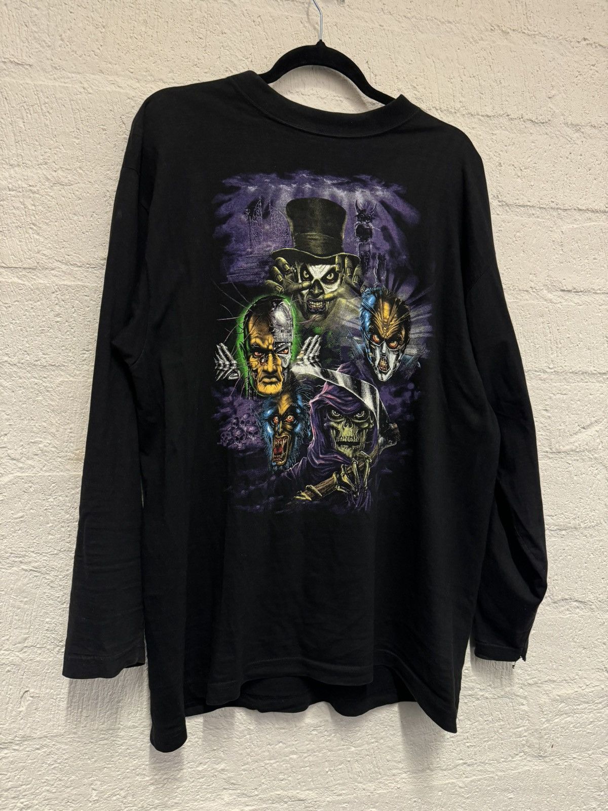 image of Band Tees x Thunderdome Best Of 1997 Box Longsleeve Dance Or Die Aop in Black, Men's (Size XL)