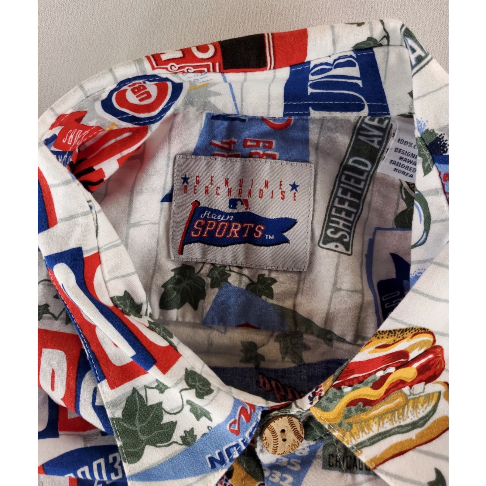 Reyn Spooner Reyn Spooner Sports Chicago Cubs AOP Legacy Short Sleeve Button Up Shirt Mens XL Multicolor Size US XL / EU 56 / 4 - 3 Thumbnail