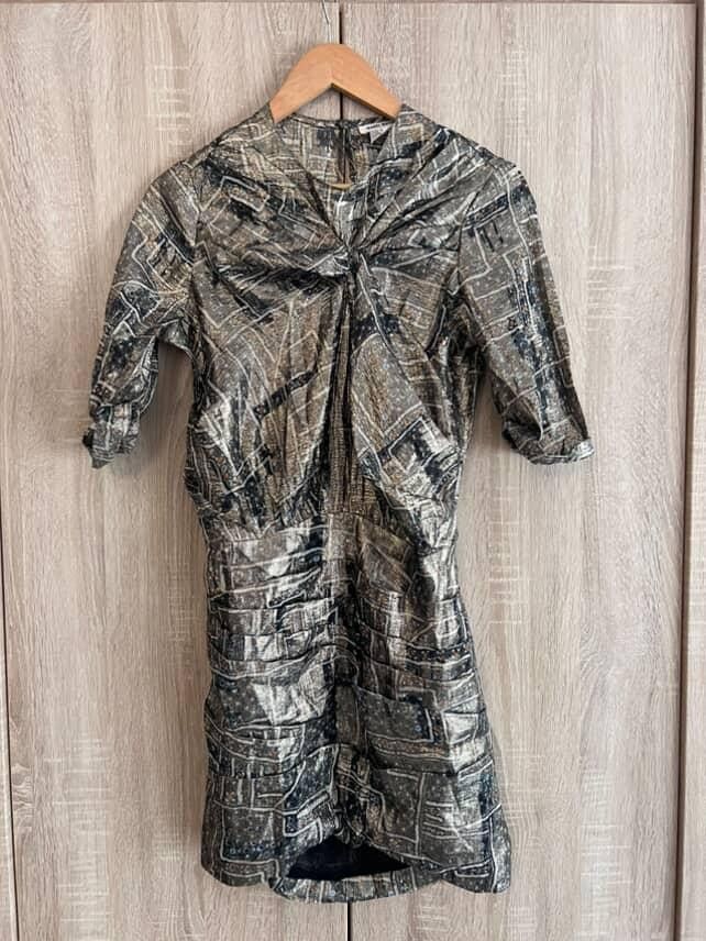 Isabel Marant mini dress silver Gold