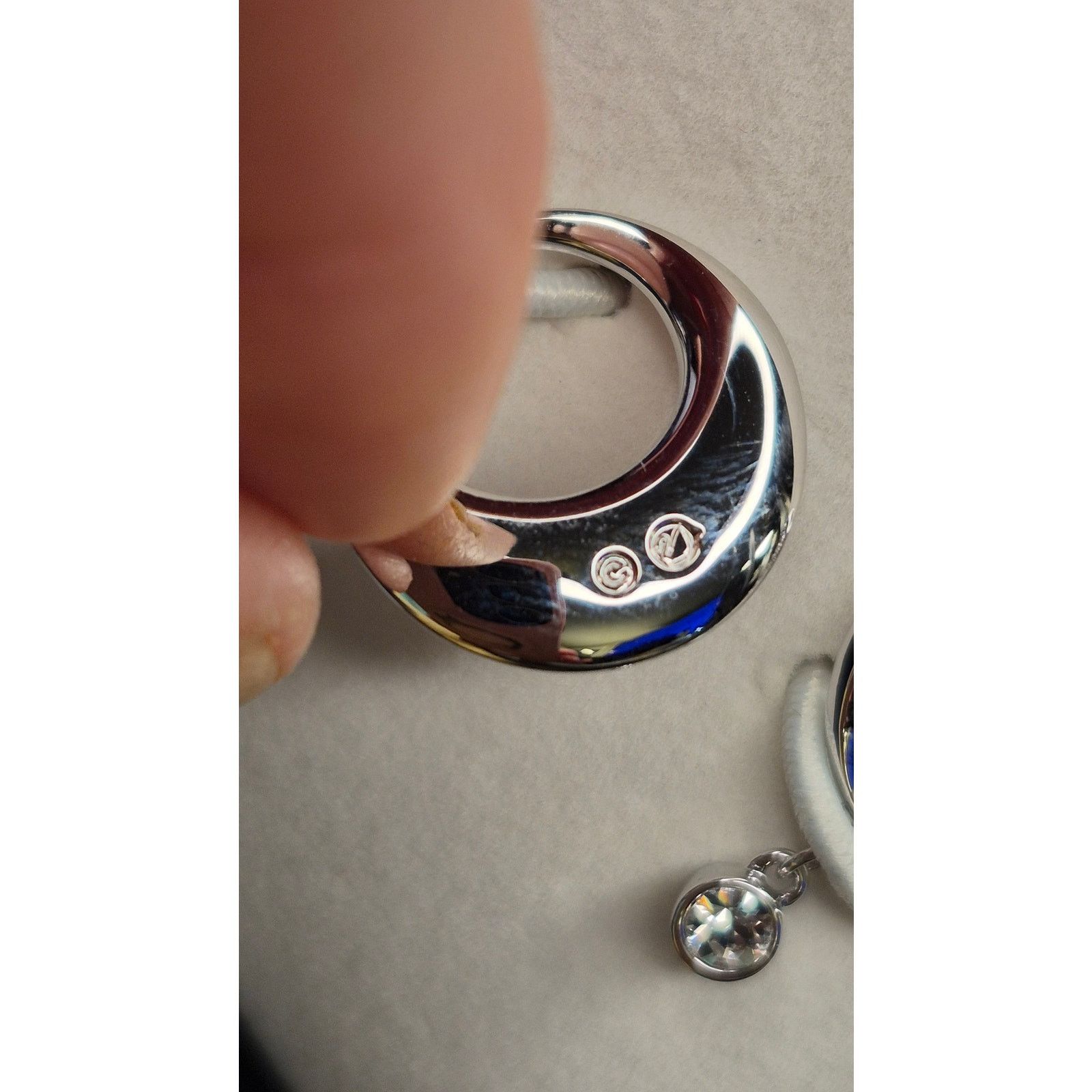 Swarovski Swarovski Crystal Pavé Silver Circle Drop Earrings In Box Size ONE SIZE - 3 Thumbnail