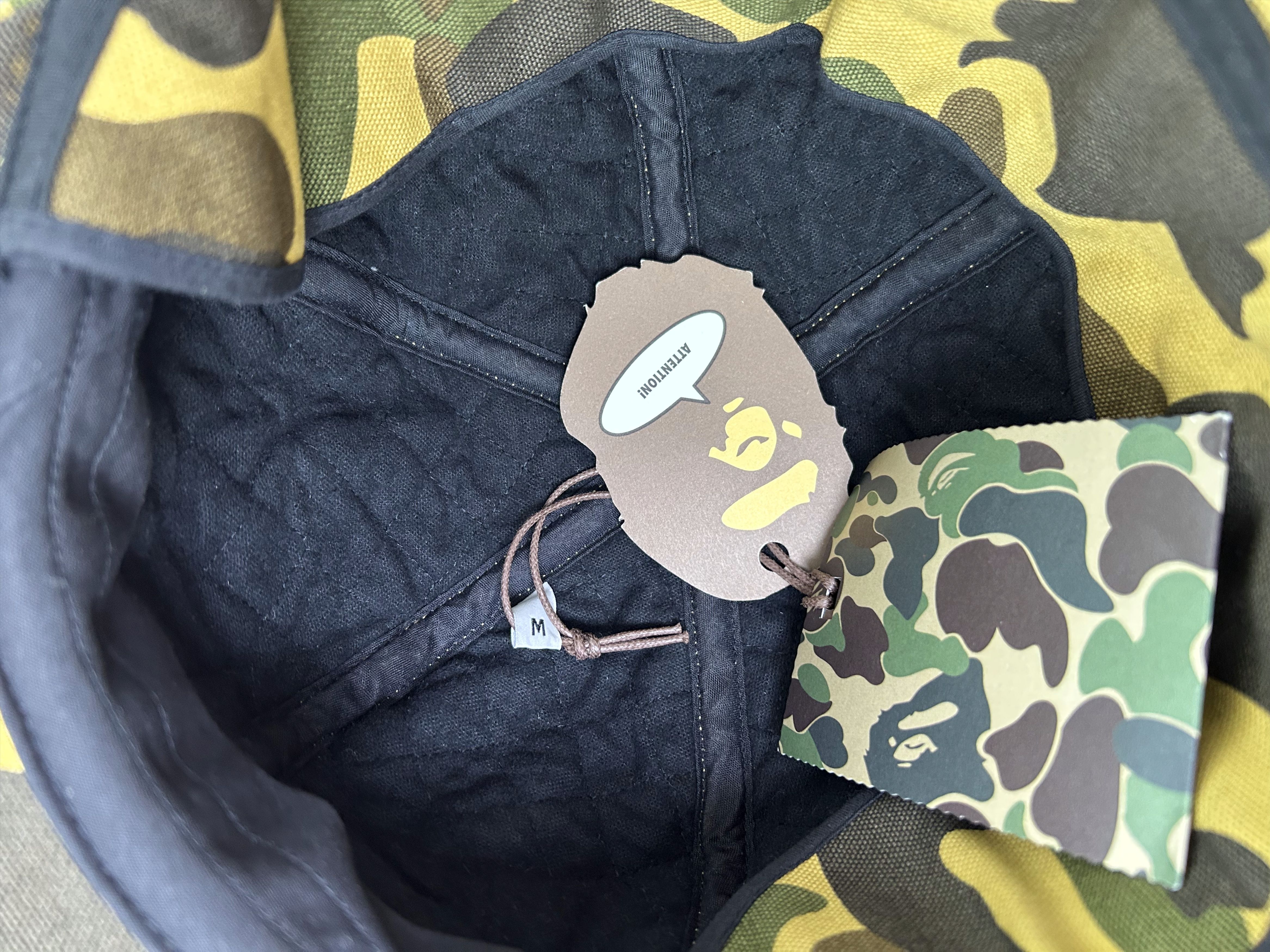 Bape BAPE x CARHARTT 1st Camo Canvas Earflap Hat (Yellow)[Size M] Size ONE SIZE - 2 Thumbnail