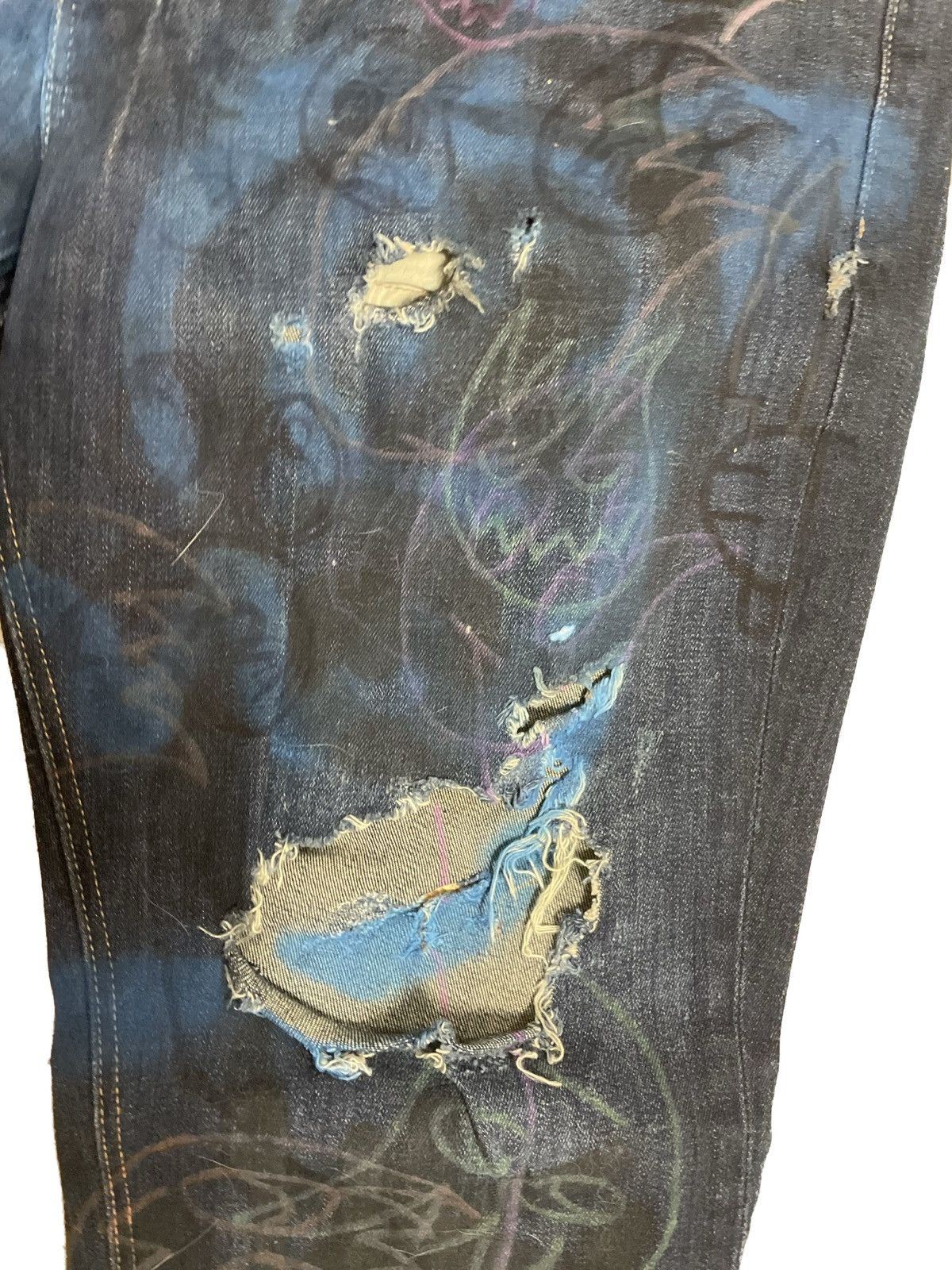 Other HPWK 2019 drawn and slashed denim Size US 35 - 3 Thumbnail