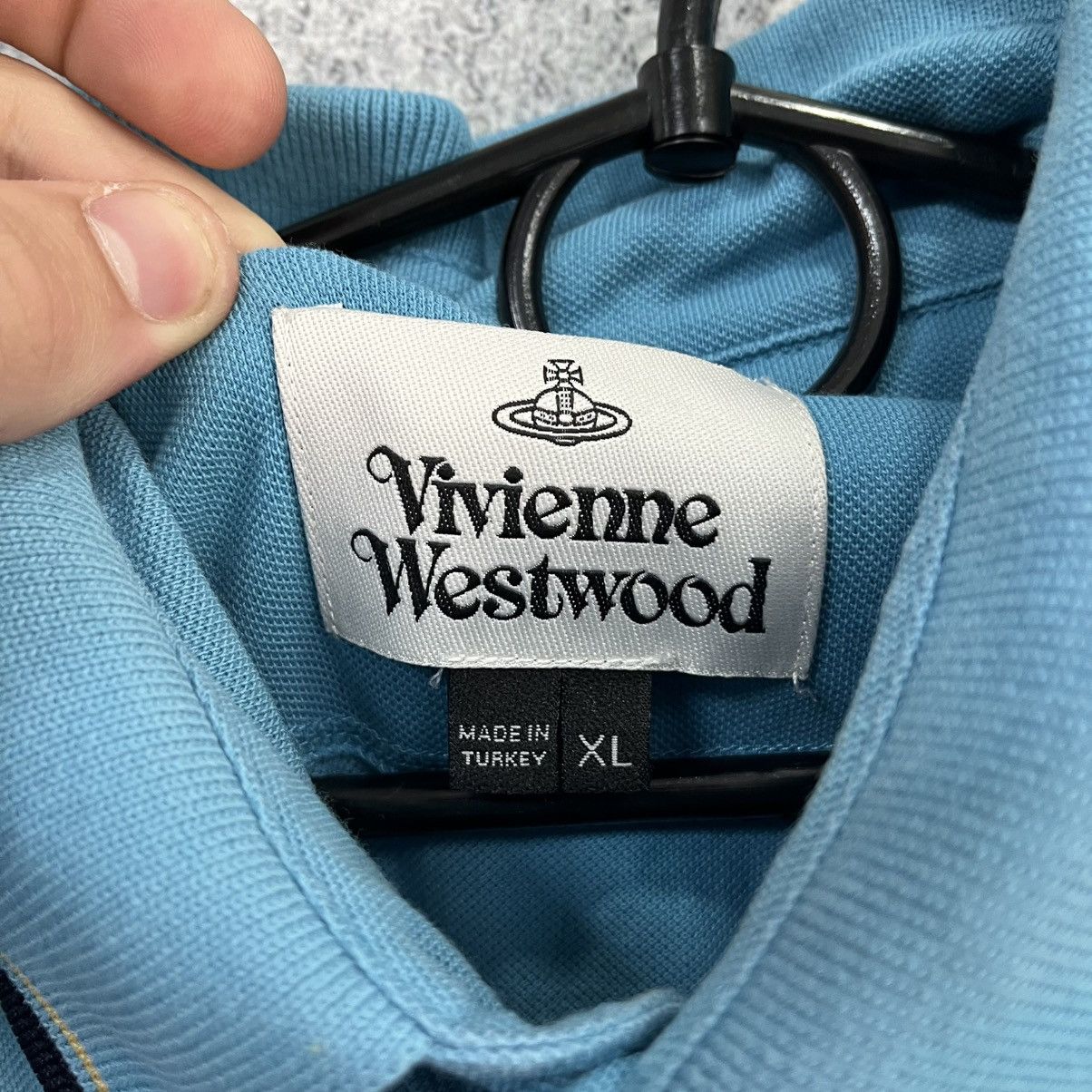 Vivienne Westwood Vivienne Westwood Polo T-Shirt Small Orb Logo Blue Size XL Size US XL / EU 56 / 4 - 11 Thumbnail