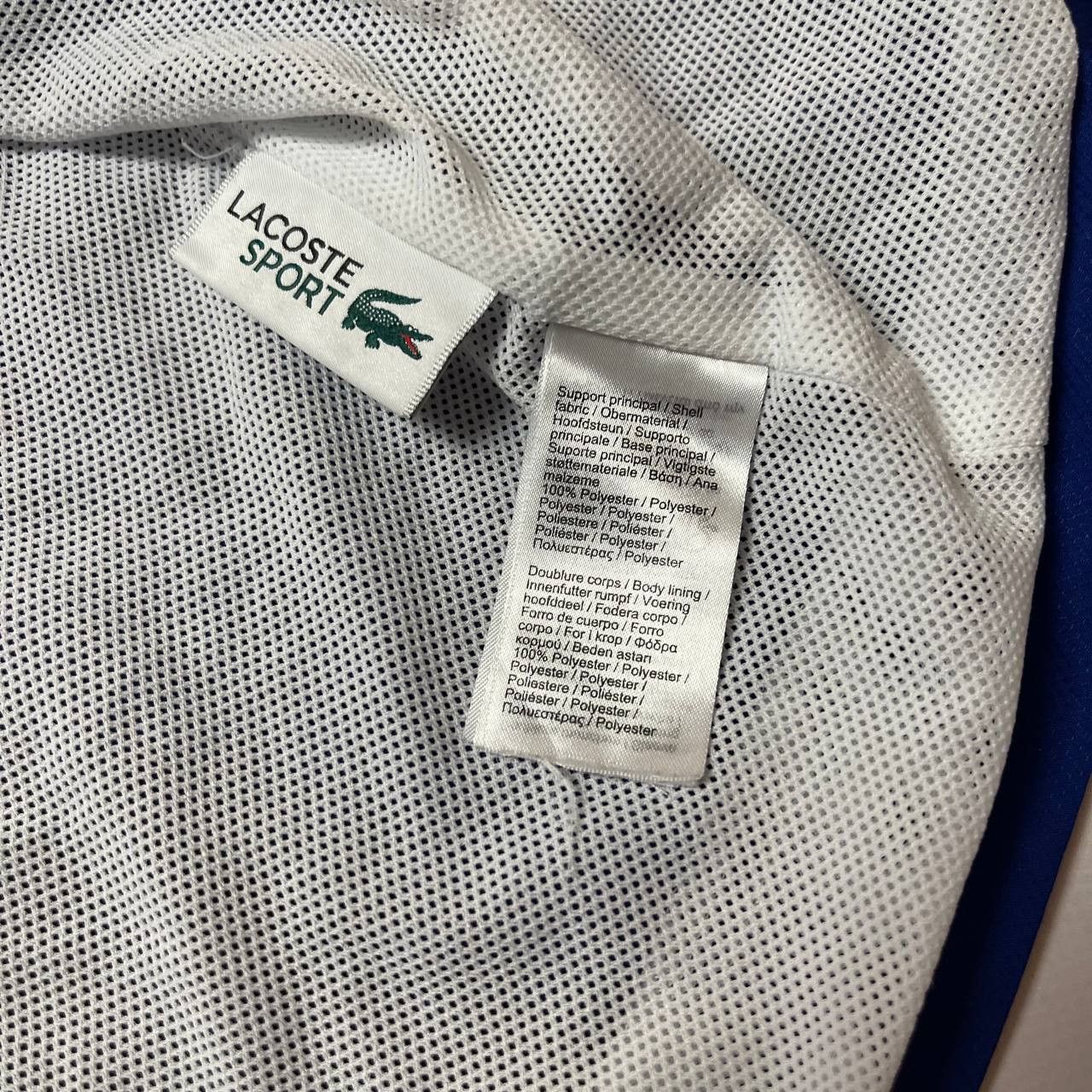 Lacoste Lacoste Sport Jacket Big Logo Geometric Blue/White Size M Size US M / EU 48-50 / 2 - 13 Thumbnail