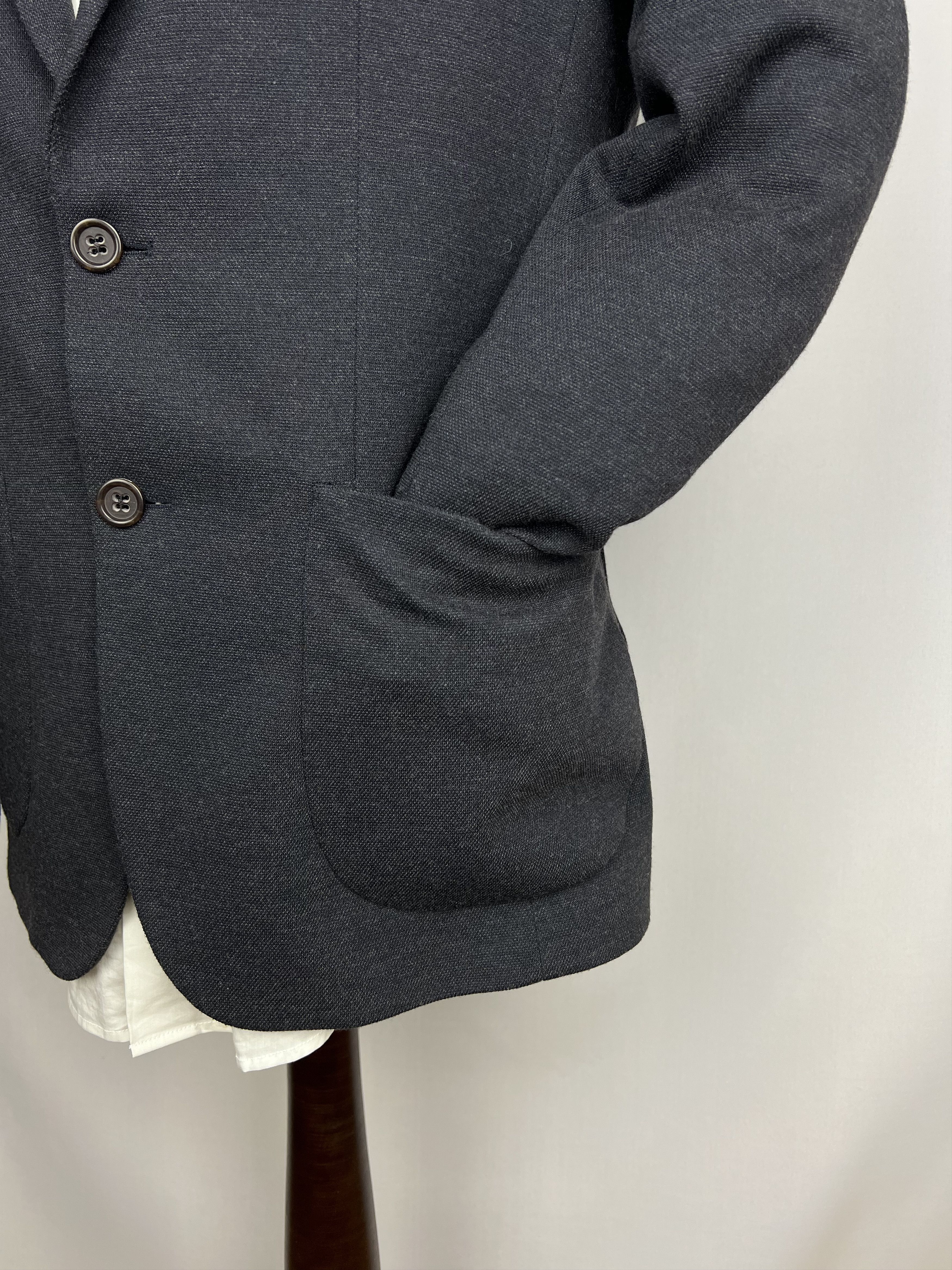 Bogner Modern Solid Wool-Blend Patch Pockets Sport Coat Size 36R - 8 Thumbnail