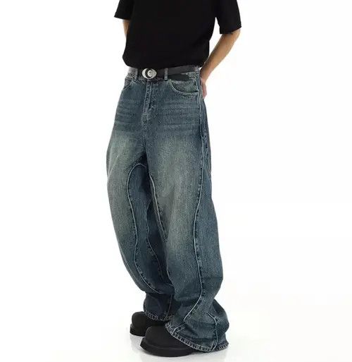 Japanese Brand Aoyama x Jinno Street loose wide leg jeans Size US 32 / EU 48 - 8 Thumbnail