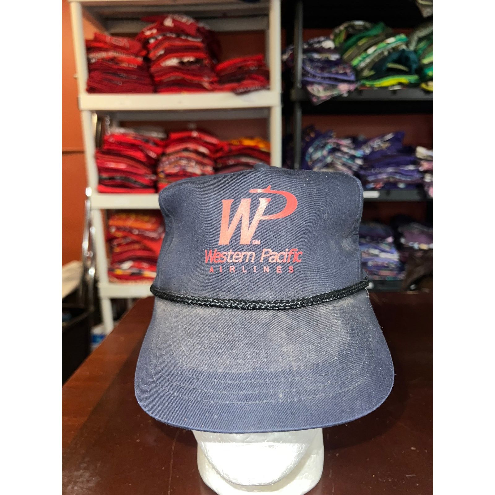Vintage Vintage Western Pacific Airlines Hat Roper Snapback Cap WORN Size ONE SIZE - 1 Thumbnail