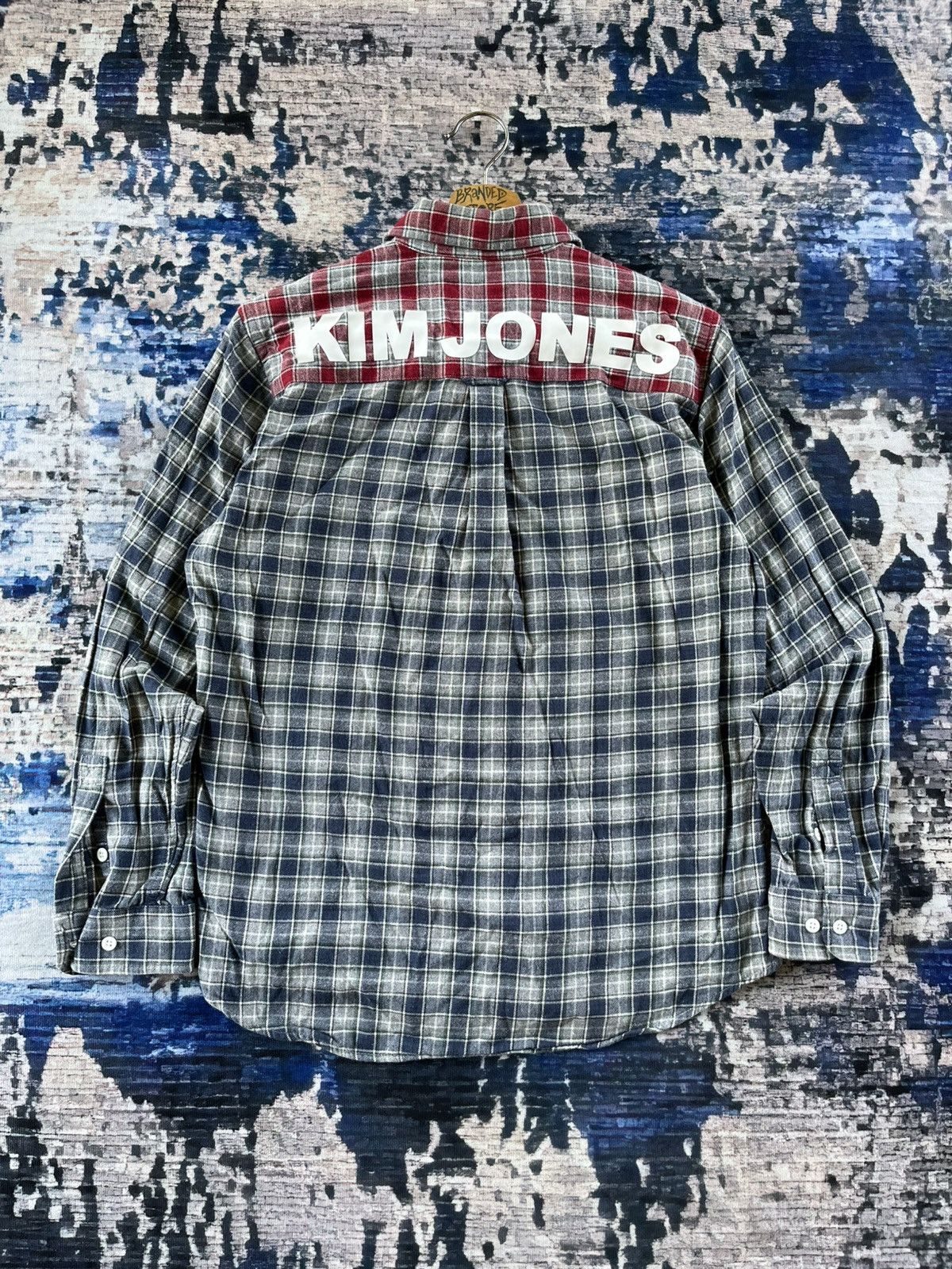 GU × Japanese Brand × Kim Jones Kim Jones AW 06 GU Backhit Spell Out Shirt Button Up Size US S / EU 44-46 / 1 - 1 Thumbnail