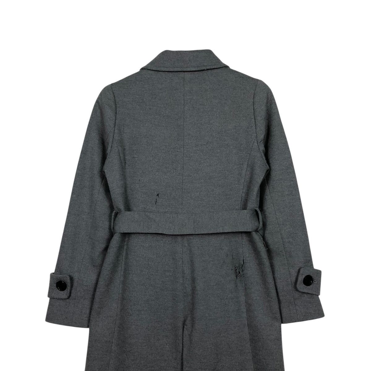 Yohji Yamamoto 🔥VINTAGE WOOL LONG JACKET BELTED INED MULTI POCKETS Size M / US 6-8 / IT 42-44 - 11 Thumbnail