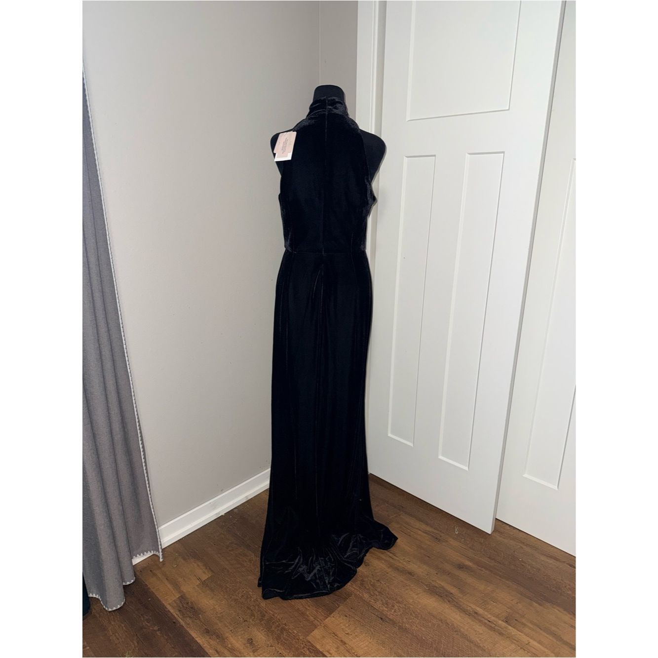 Other Sau Lee Ariana Gown in Black Velvet Size 8 Size M / US 6-8 / IT 42-44 - 9 Thumbnail