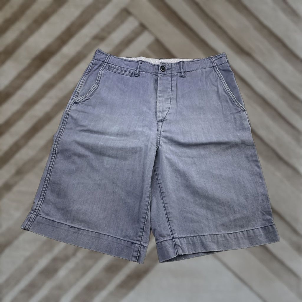 Ralph Lauren Rugby Ralph Lauren Mens Shorts Canvas Chino Blue Distressed Size 30 Base Size US 30 / EU 46 - 1 Thumbnail