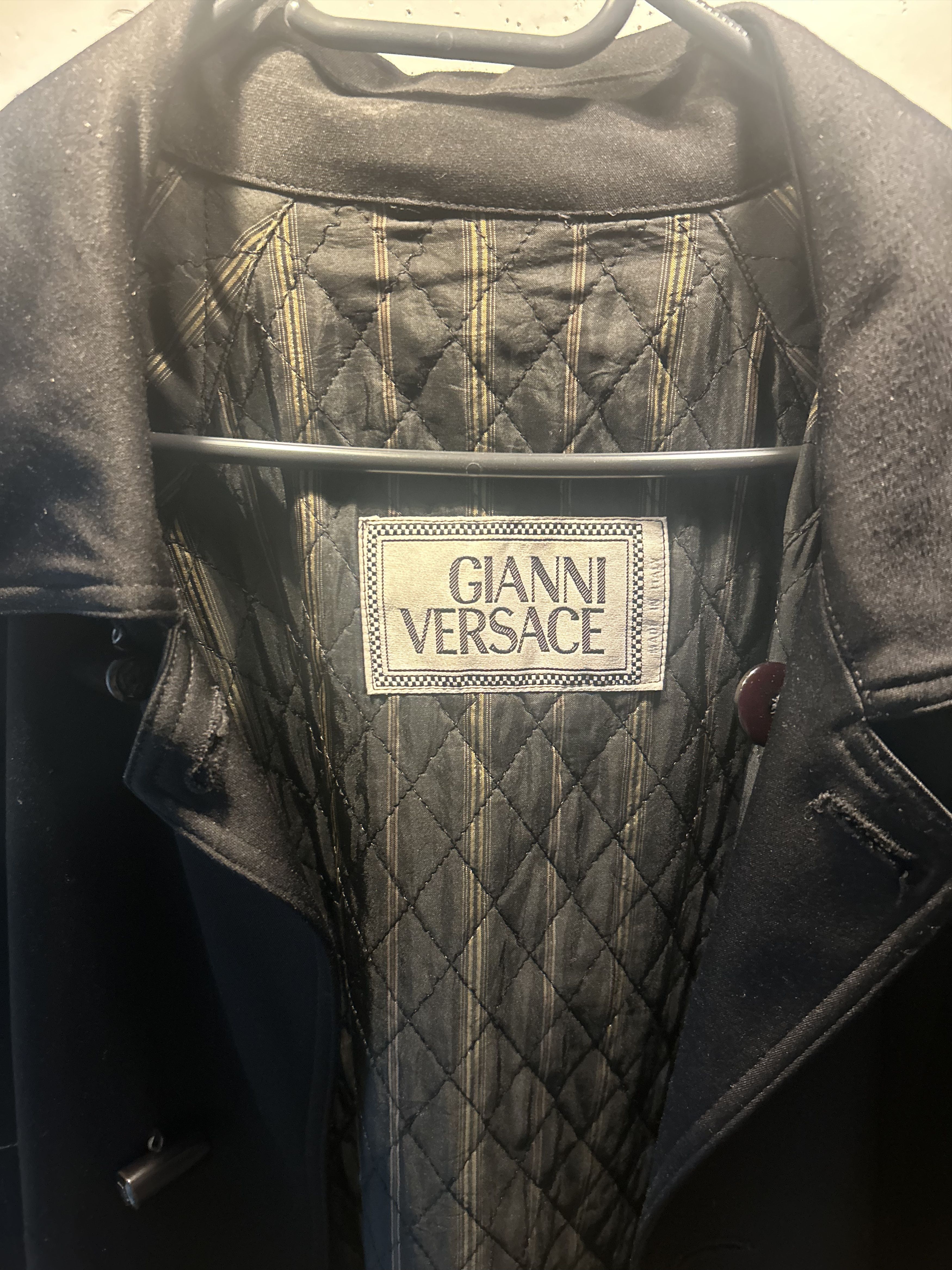 Versace Vintage Gianni Versace Men's Coat (Vintage, ca. 1989–1992) Size US M / EU 48-50 / 2 - 2 Thumbnail