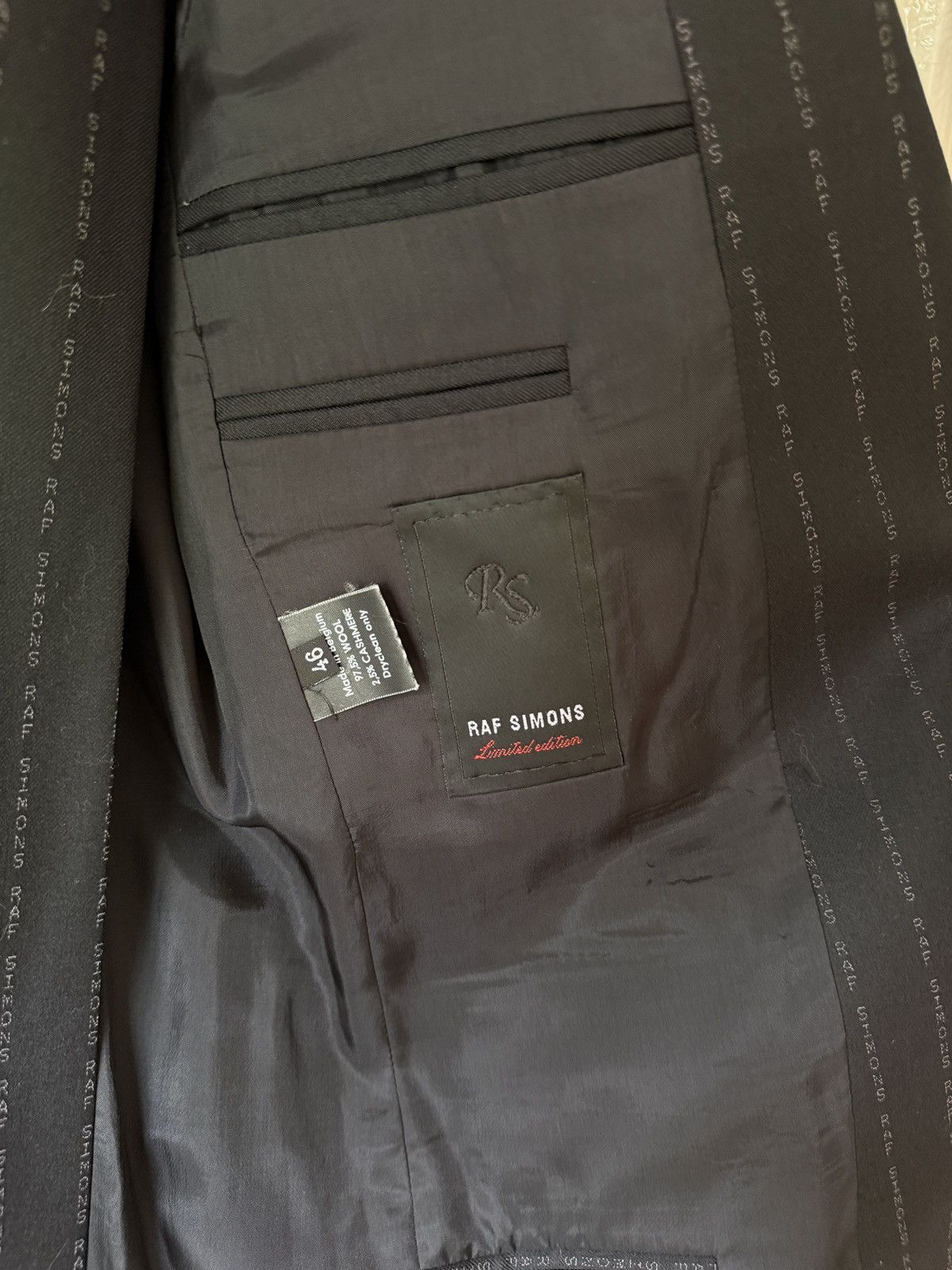 Raf Simons Pinstripe Limited Edition Suit Size 46R - 8 Thumbnail
