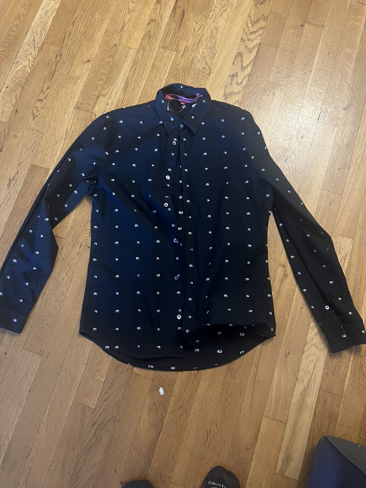 McQ Alexander McQueen Alexander mcqueen mcq button up shirt medium dark navy Size US M / EU 48-50 / 2 - 1 Thumbnail
