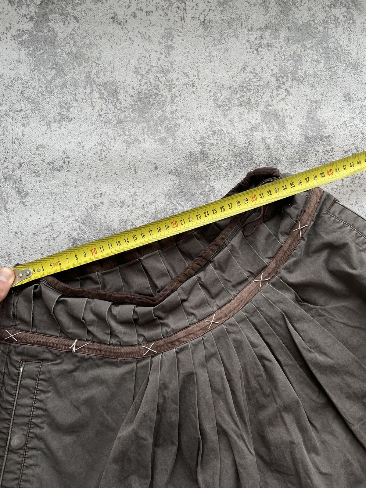 Japanese Brand Maharishi Vintage Cargo Distressed Skirt Size 27" / US 4 / IT 40 - 11 Thumbnail