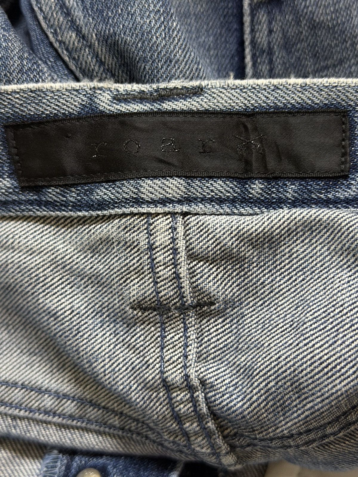 Roar Vintage 90s Japan Roar Blue Faded Wash Whisker Distressed Size US 32 / EU 48 - 8 Thumbnail