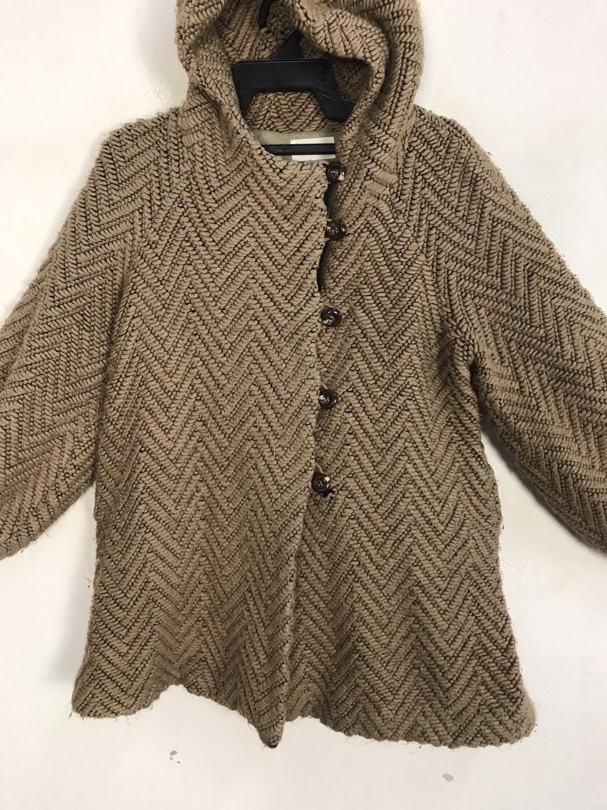 Issey Miyake Tsumori Chisato Issey Miyake Knit Shevron Hooded Jacket Size M / US 6-8 / IT 42-44 - 3 Thumbnail