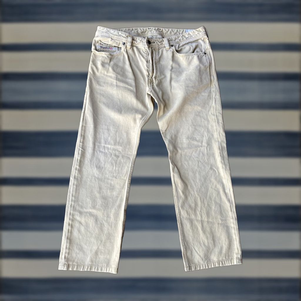 Diesel VINTAGE Diesel Safado Jeans Mens 36 Tan Regular Slim Straight Button Fly 100% Cotton Brown Denim Straight Jeans Mens 90s Theme Size US 36 / EU 52 - 1 Thumbnail