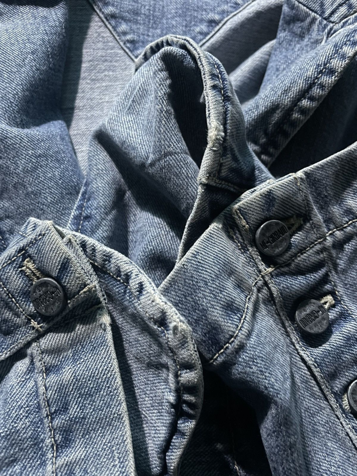 Marithe + Francois Girbaud Vintage Marithe Francois Girbaud Denim Blazer Jacket Size M / US 6-8 / IT 42-44 - 14 Thumbnail